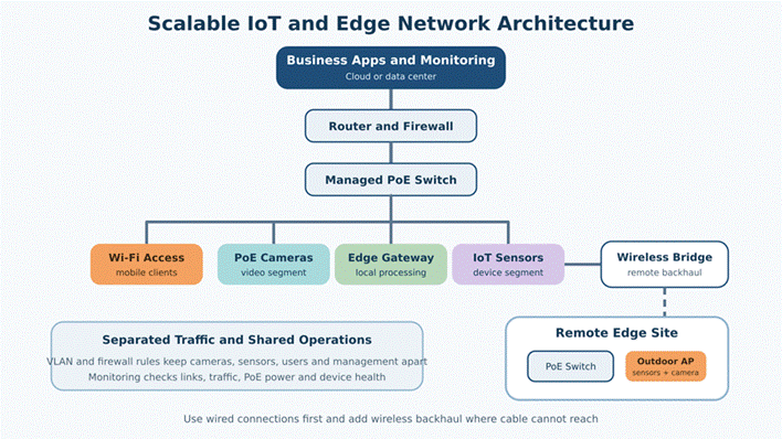 Reliable Network Infrastructure for Scalable IoT and Edge Deployments